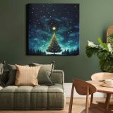 Christmas tree christmas night plant — room mockup view 15