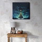 Christmas tree christmas night plant — room mockup view 1
