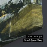 Church on a Windswept Hill - canvas surface and wrapped edge detail
