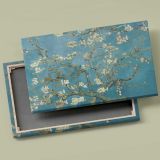 Almond Blossom canvas front and rear frame view