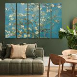 Almond Blossom canvas wall art in room setting 4