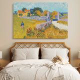 Farmhouse in Provence canvas wall art in room setting 6