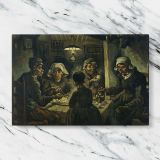 The Potato Eaters canvas artwork displayed on a marble background