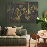 The Potato Eaters canvas wall art in room setting 4