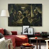 The Potato Eaters canvas wall art in room setting 5