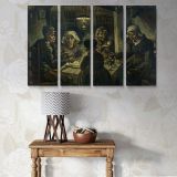 The Potato Eaters canvas wall art in room setting 6