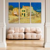 The Yellow House canvas wall art in room setting 4