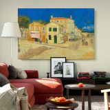 The Yellow House canvas wall art in room setting 5
