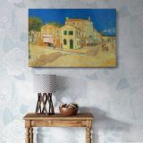 The Yellow House canvas wall art in room setting 6
