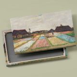Flower Beds in Holland canvas front and rear frame view
