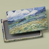 Saint Remy Landscape canvas front and rear frame view