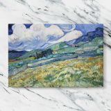 Saint Remy Landscape canvas artwork displayed on a marble background