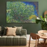 Lilac Bush canvas wall art in room setting 4