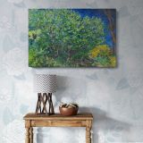 Lilac Bush canvas wall art in room setting 5