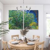 Lilac Bush canvas wall art in room setting 7
