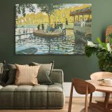 La Grenouillere canvas wall art in room setting 4
