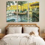 La Grenouillere canvas wall art in room setting 6
