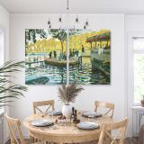 La Grenouillere canvas wall art in room setting 7