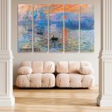 Impression Sunrise canvas wall art in room setting 4