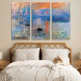 Impression Sunrise canvas wall art in room setting 6
