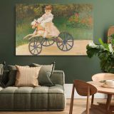 Jean Monet on His Hobby Horse canvas wall art in room setting 4