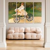 Jean Monet on His Hobby Horse canvas wall art in room setting 5