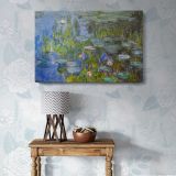 Water Lilies canvas wall art in room setting 5