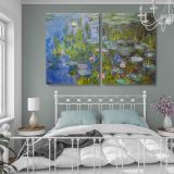 Water Lilies canvas wall art in room setting 7