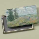 Poppy Fields near Argenteuil canvas front and rear frame view