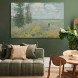 Poppy Fields near Argenteuil canvas wall art in room setting 4