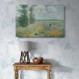Poppy Fields near Argenteuil canvas wall art in room setting 5