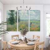 Poppy Fields near Argenteuil canvas wall art in room setting 7