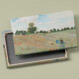 The Poppy Field near Argenteuil canvas front and rear frame view