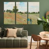 The Poppy Field near Argenteuil canvas wall art in room setting 4