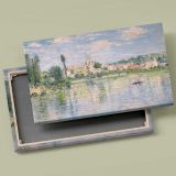 Vetheuil in Summer canvas front and rear frame view