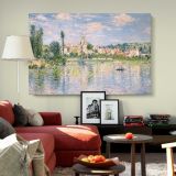 Vetheuil in Summer canvas wall art in room setting 5