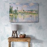 Vetheuil in Summer canvas wall art in room setting 6