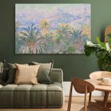 Palm Trees at Bordighera canvas wall art in room setting 4