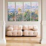 Palm Trees at Bordighera canvas wall art in room setting 5