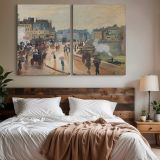 The Pont Neuf canvas wall art in room setting 6