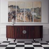 The Pont Neuf canvas wall art in room setting 7