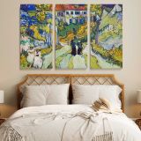 Stairway at Auvers canvas wall art in room setting 7