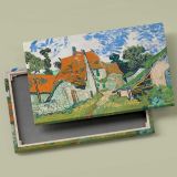Street in Auvers sur Oise canvas front and rear frame view