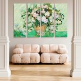 Roses canvas wall art in room setting 5