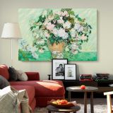 Roses canvas wall art in room setting 6