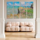 Cliff Walk at Pourville canvas wall art in room setting 4