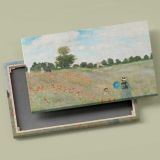 The Poppy Field near Argenteuil canvas front and rear frame view
