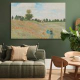 The Poppy Field near Argenteuil canvas wall art in room setting 4