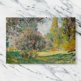 The Parc Monceau canvas artwork displayed on a marble background