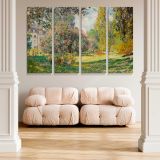 The Parc Monceau canvas wall art in room setting 5